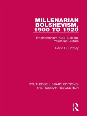 cover image of Millenarian Bolshevism 1900-1920